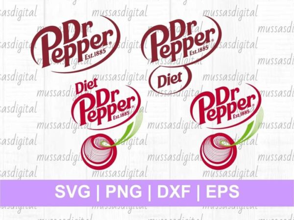 Dr Pepper Logo SVG Cut File | Vectorency