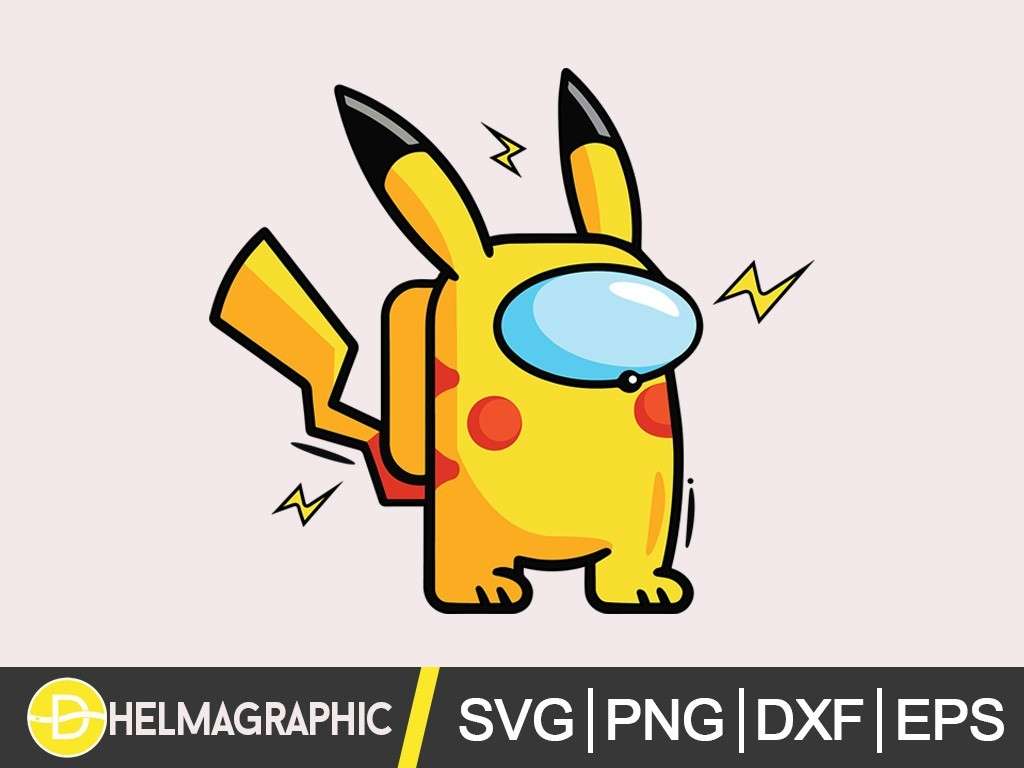 Among Us Pokemon Pikachu Svg Png Eps Dxf Vectorency