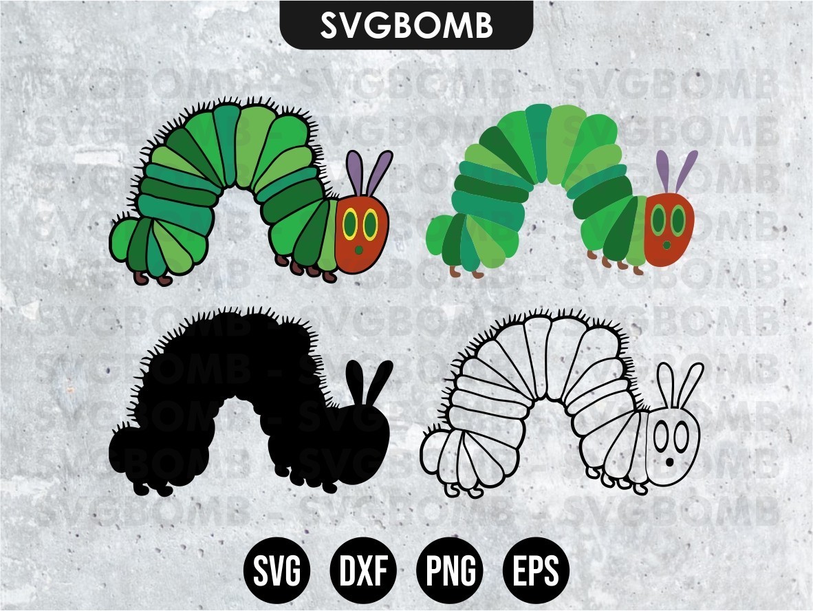 Hungry Caterpillar SVG | Vectorency