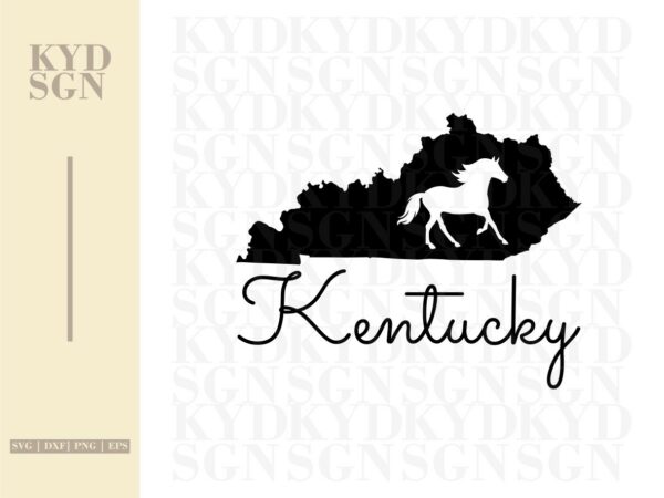 Kentucky Derby Horse Map SVG | Vectorency