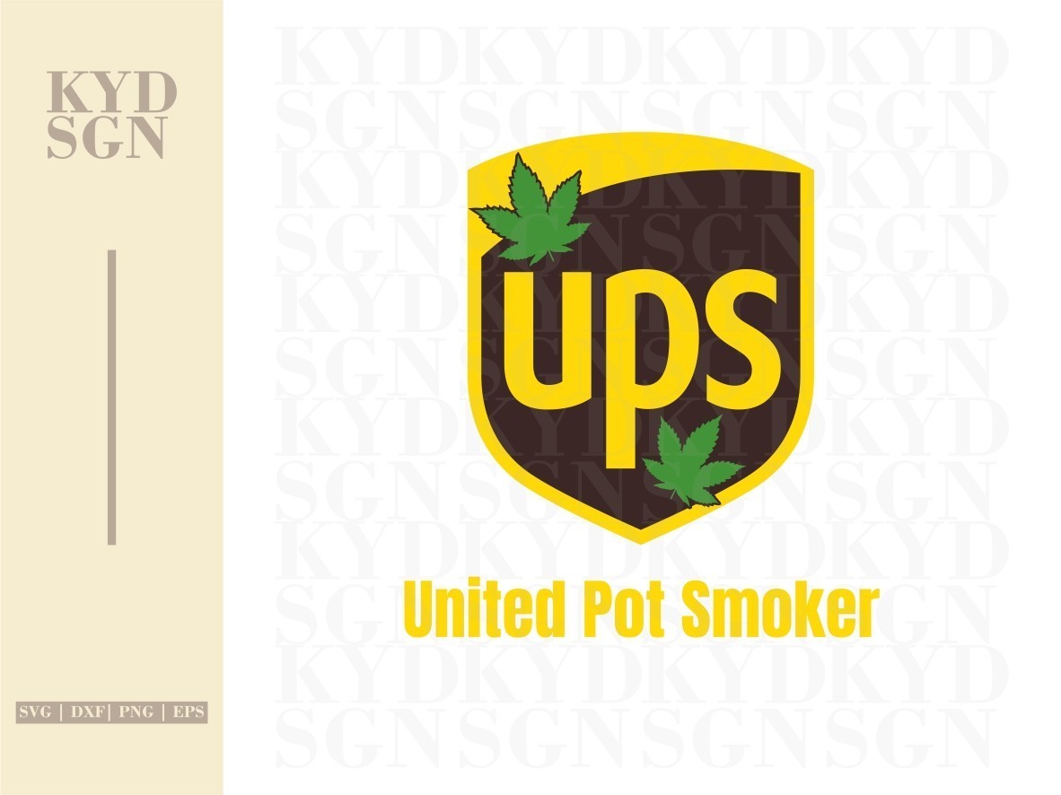 UPS United Pot Smokers Tshirt Design SVG Vectorency
