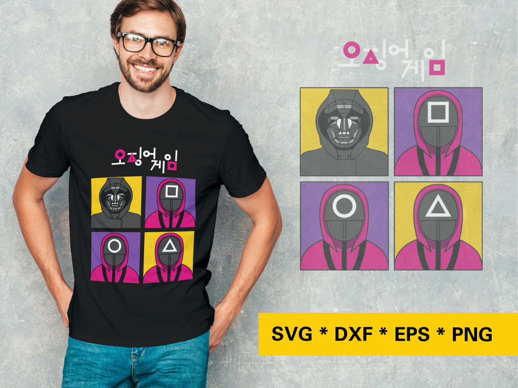 The Front Man SVG Squid Game Shirt Design Vector PNG | Vectorency