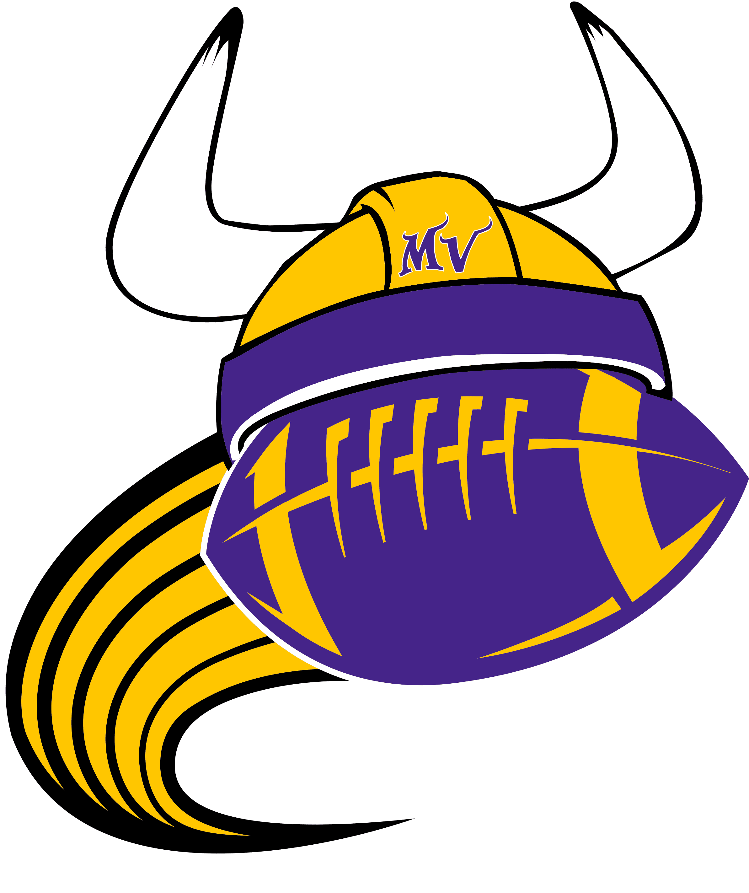 Minnesota Vikings Horn Logo Vector