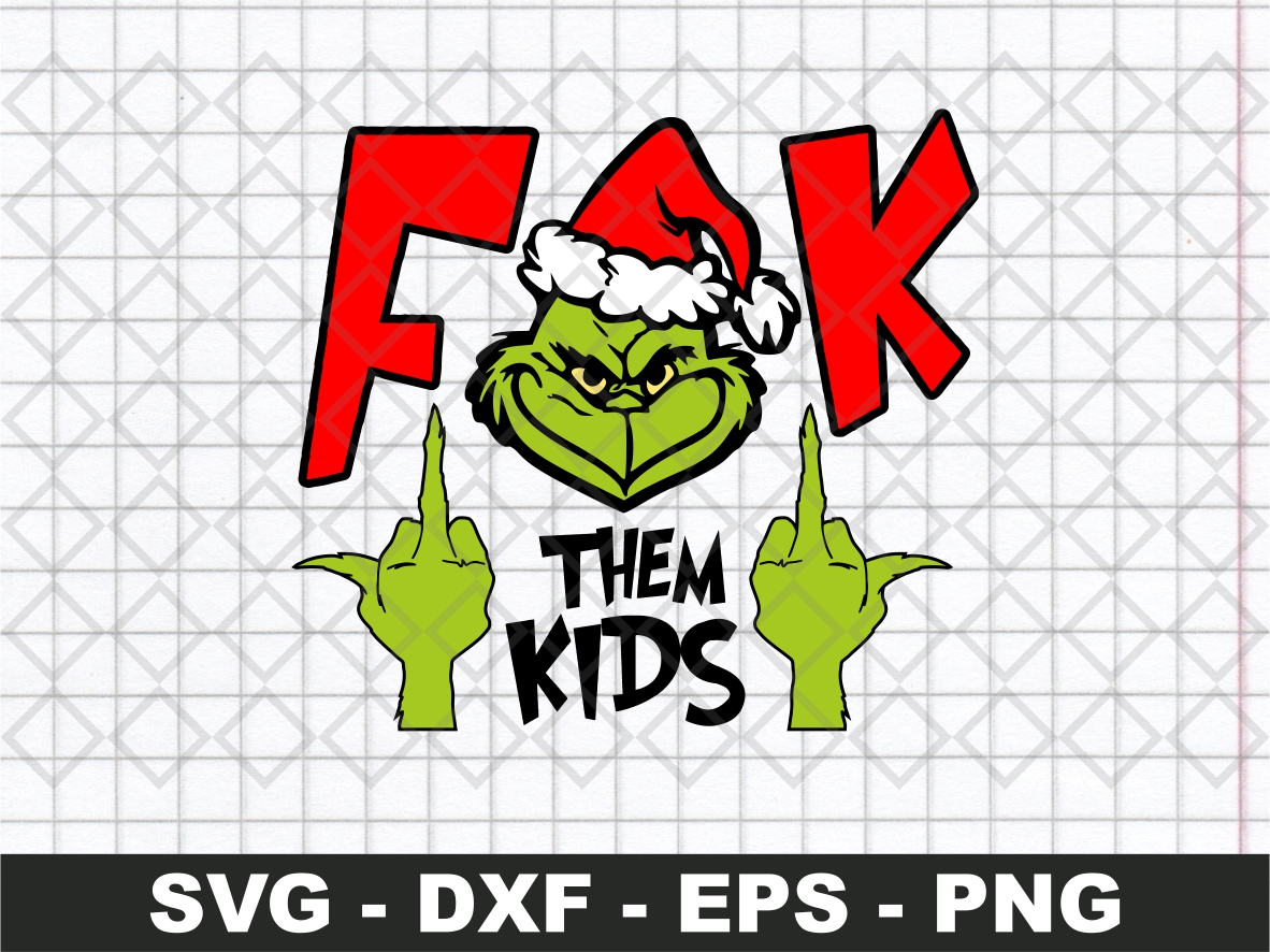 Grinch Middle Finger SVG Grinch Them 