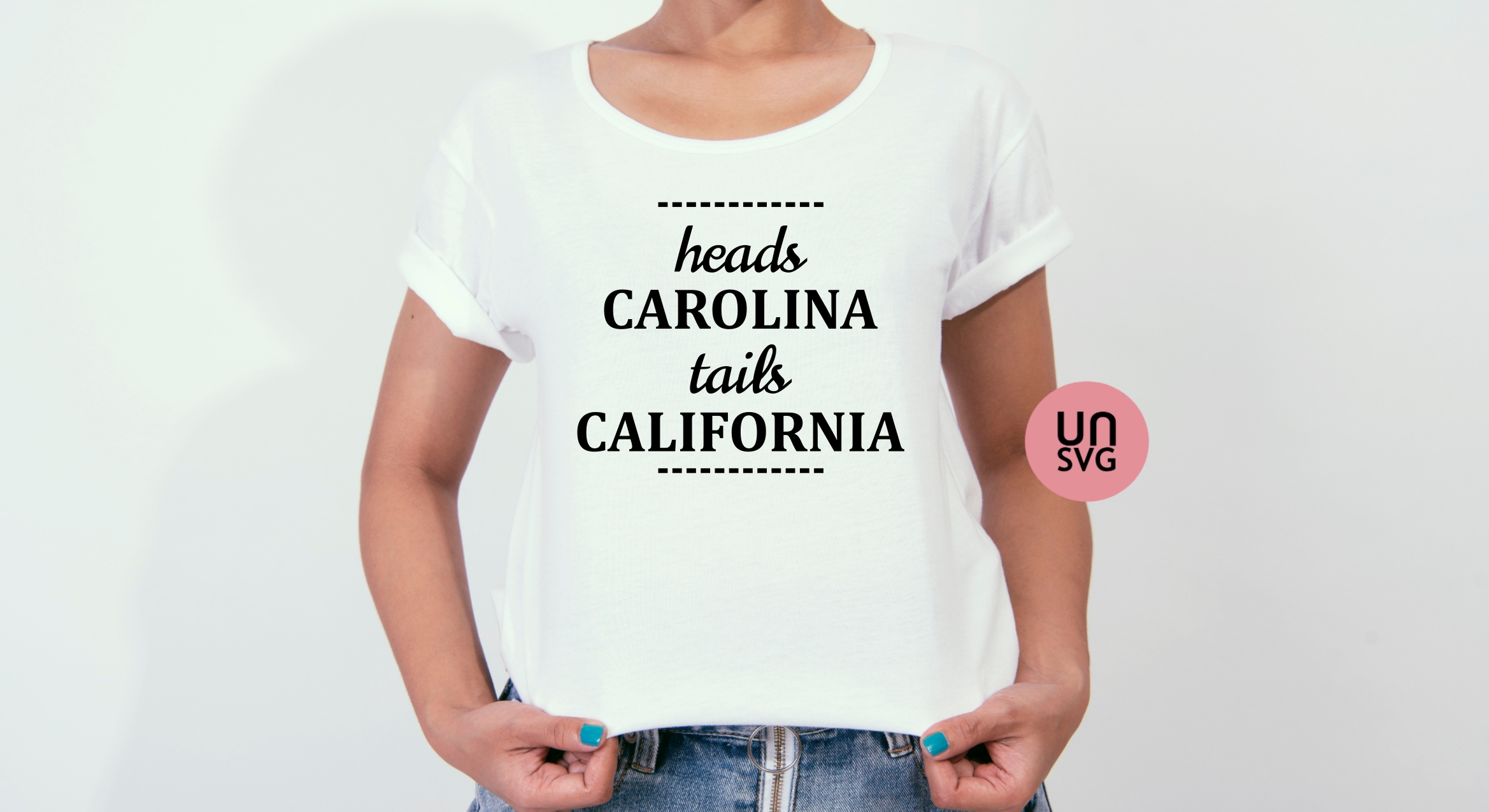 Heads Carolina Tails California SVG Vectorency