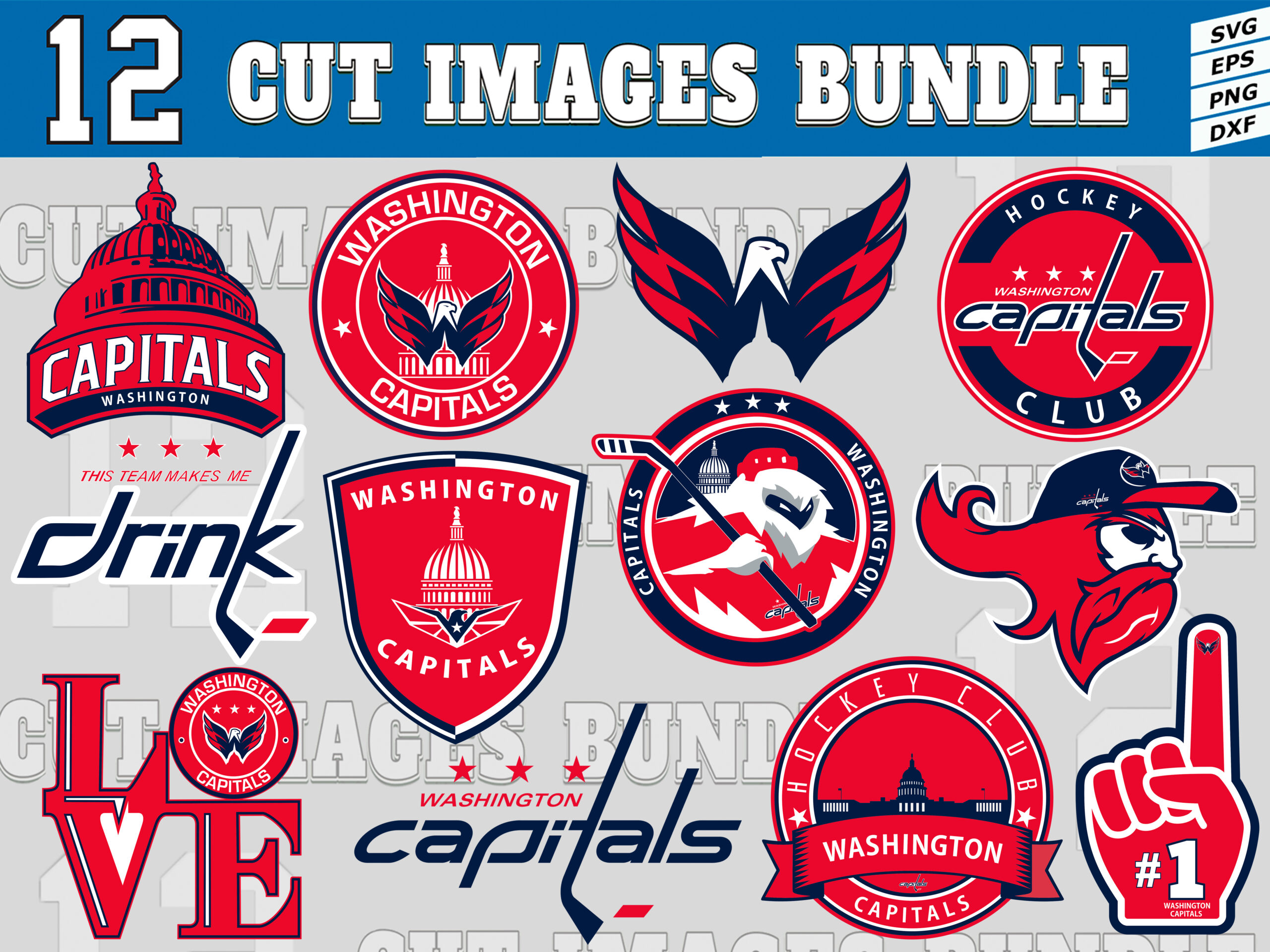 12 Styles NHL Washington Capitals svg 