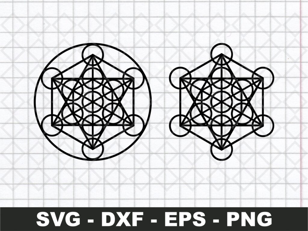 Metatron Cube SVG Vector Vectorency