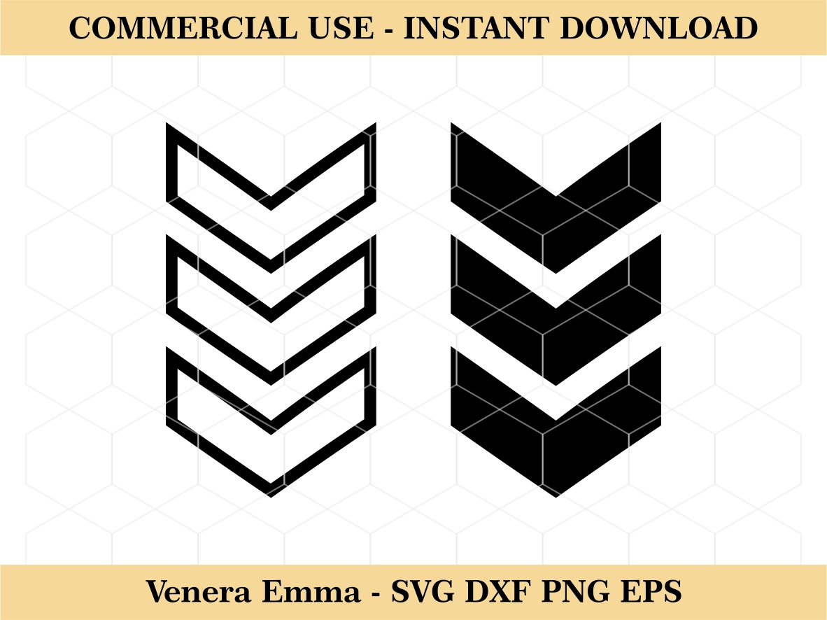 Chevron Arrows SVG Files Arrow Cut Files Chevron Silhouette Arrow ...