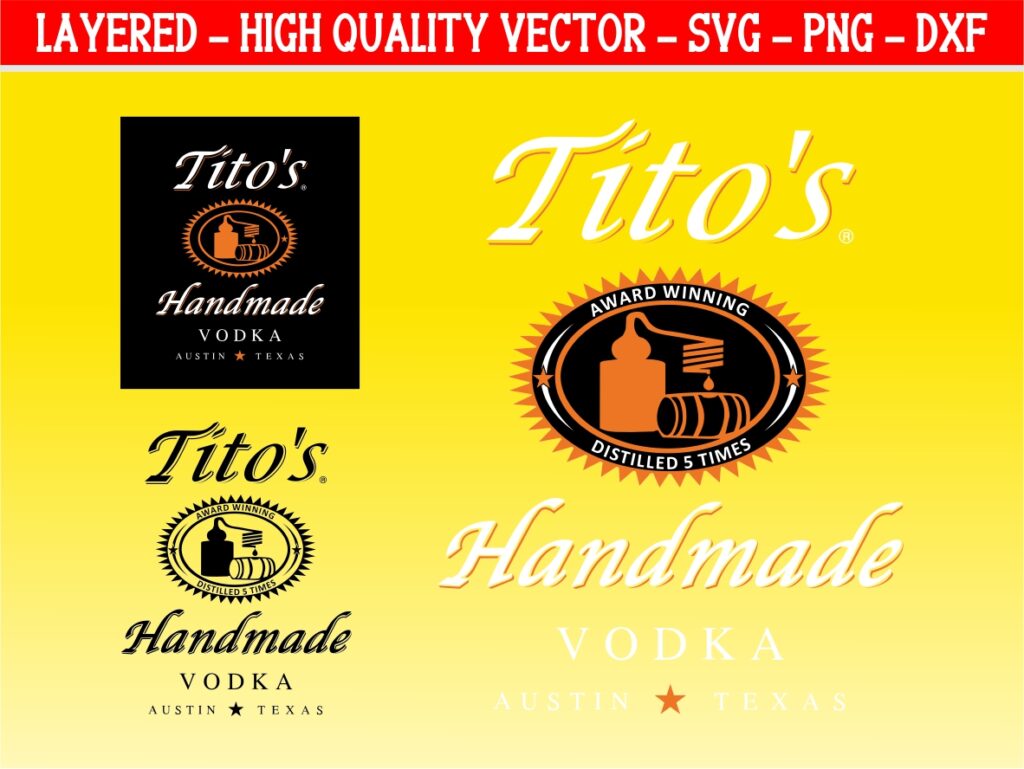 Tito's Vodka SVG tito's handmade vodka png Vectorency