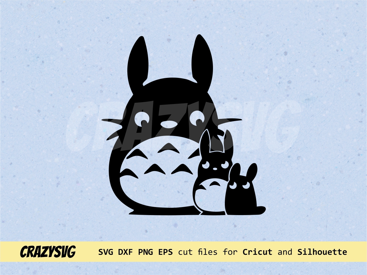 Silhouette Totoro SVG Cricut | Vectorency