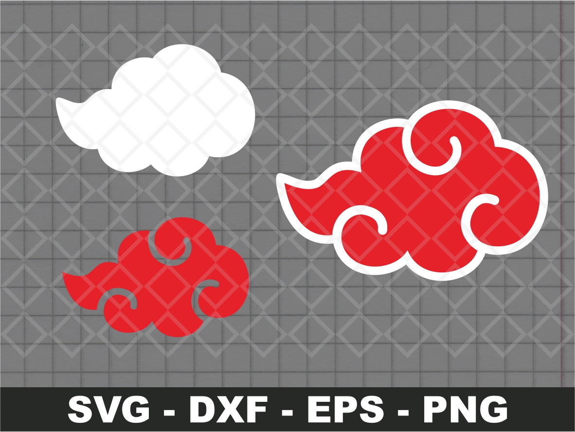 Naruto Cloud SVG Layered Vectorency