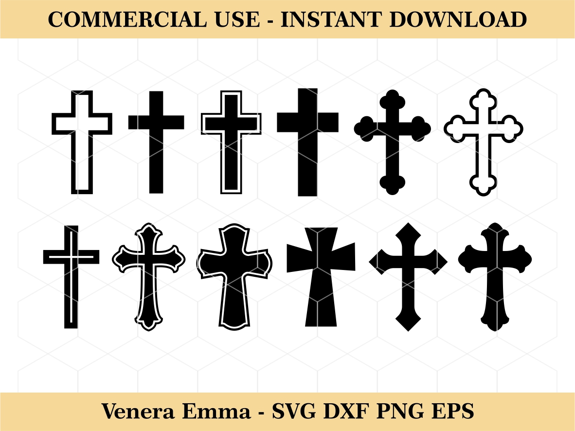 Baptism Cross SVG Bundle Vectorency