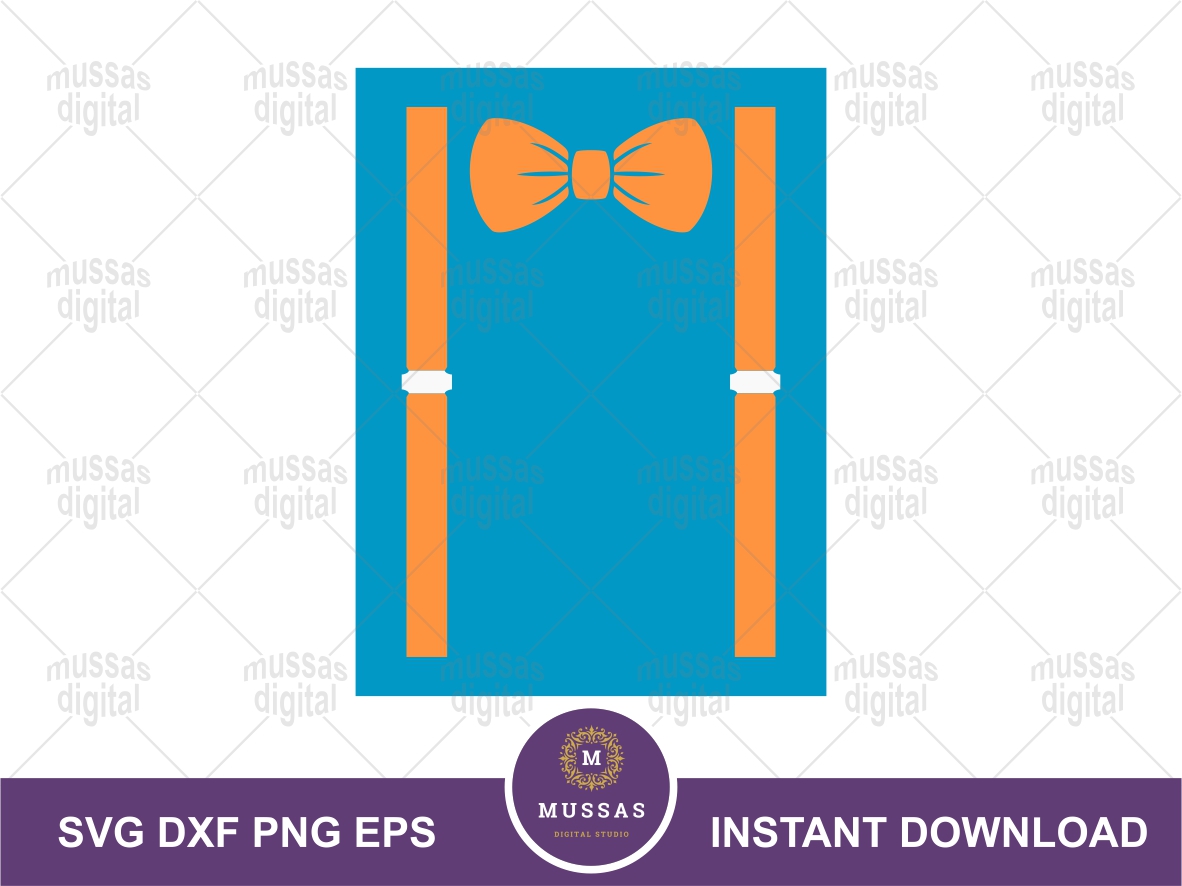 Blippi Suspenders SVG | Vectorency