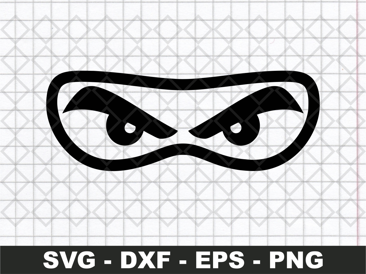 Ninja Eyes SVG File, PNG, DXF and EPS Vectorency