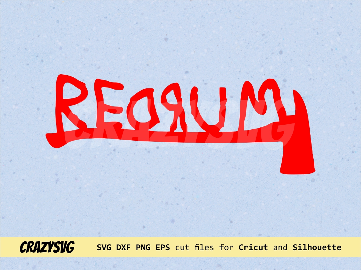 Redrum SVG The Shining SVG Stephen King | Vectorency