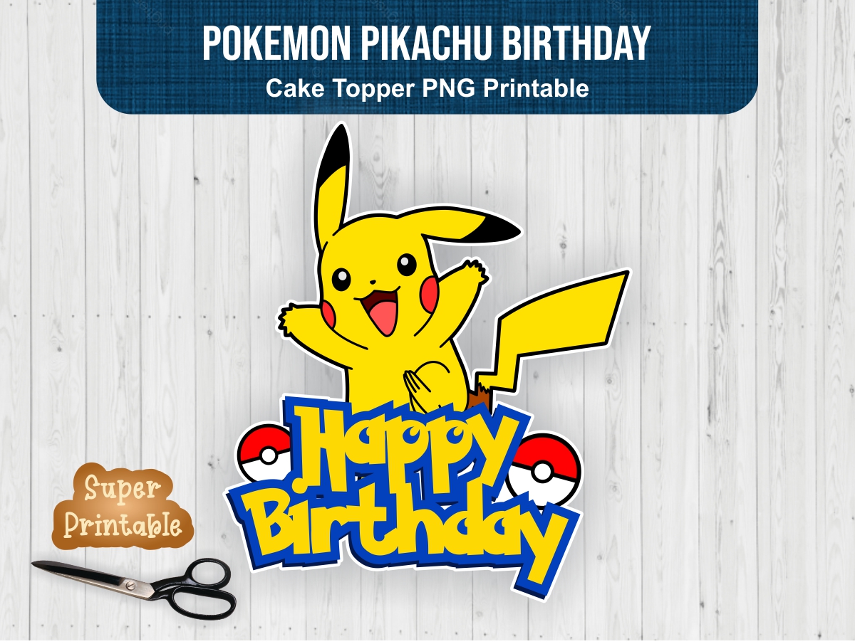 Printable Pokemon Cake Toppers