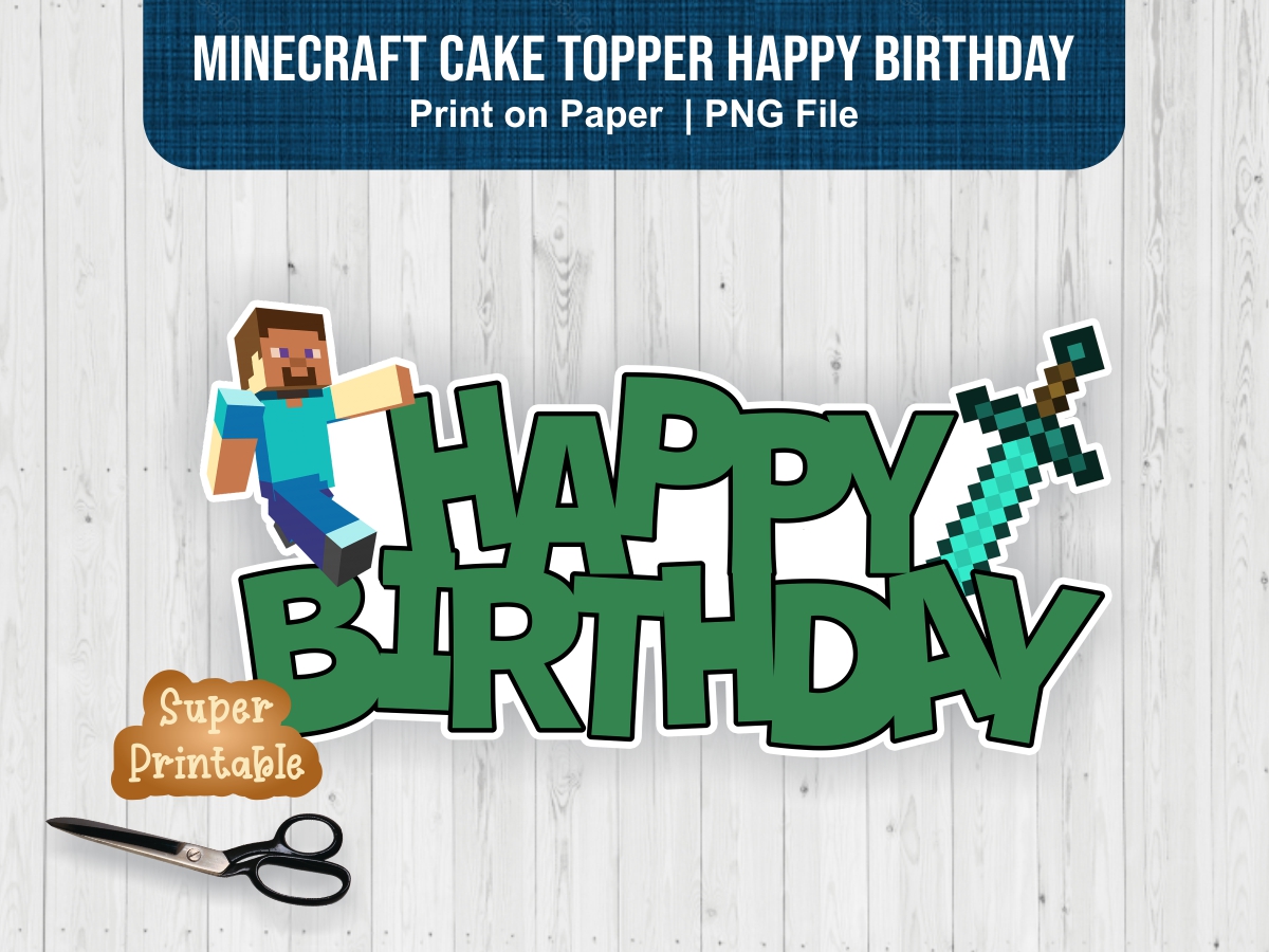 Minecraft Cake Topper Ubicaciondepersonas cdmx gob mx