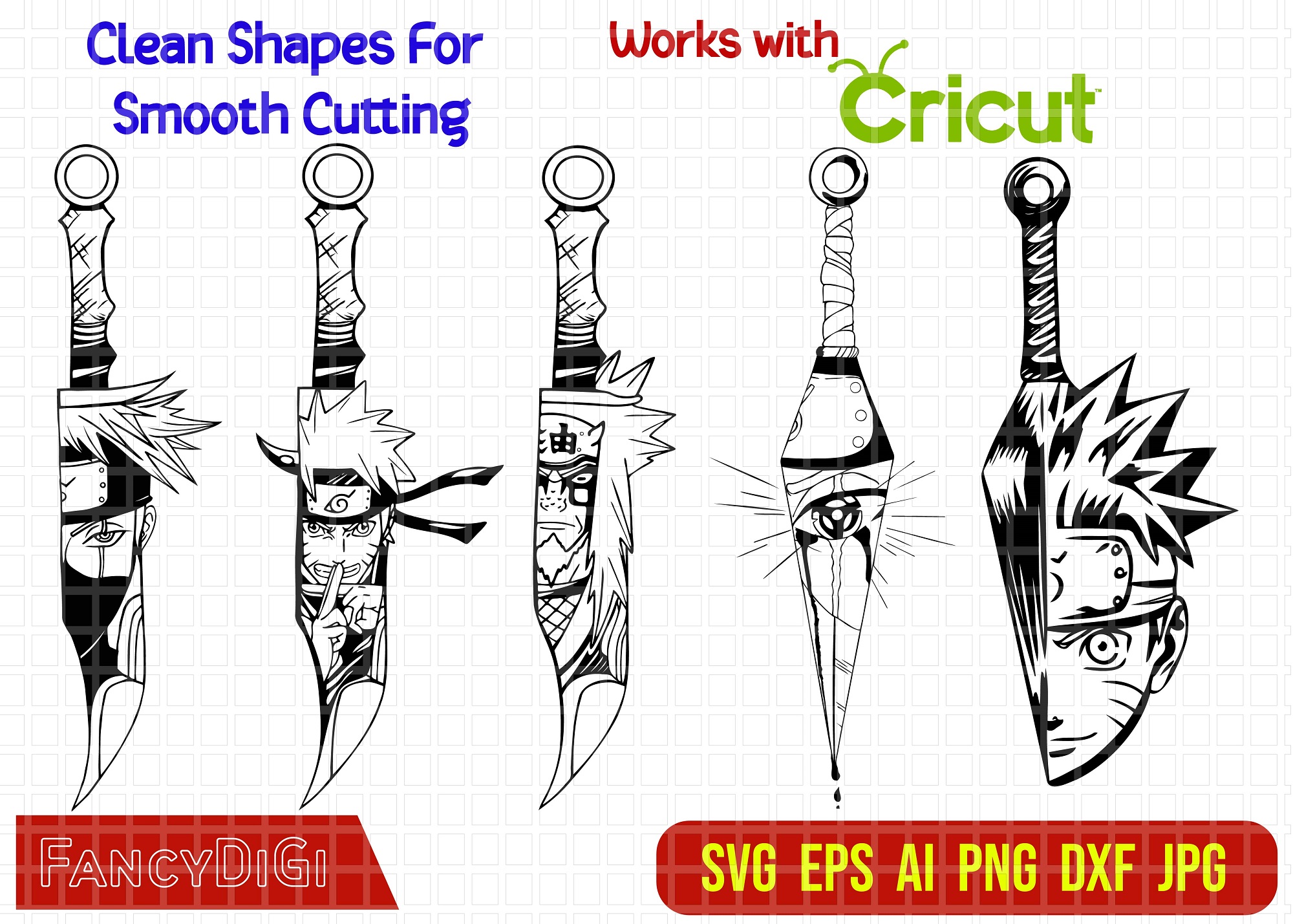 Naruto Knife SVG, Naruto SVG Vectorency