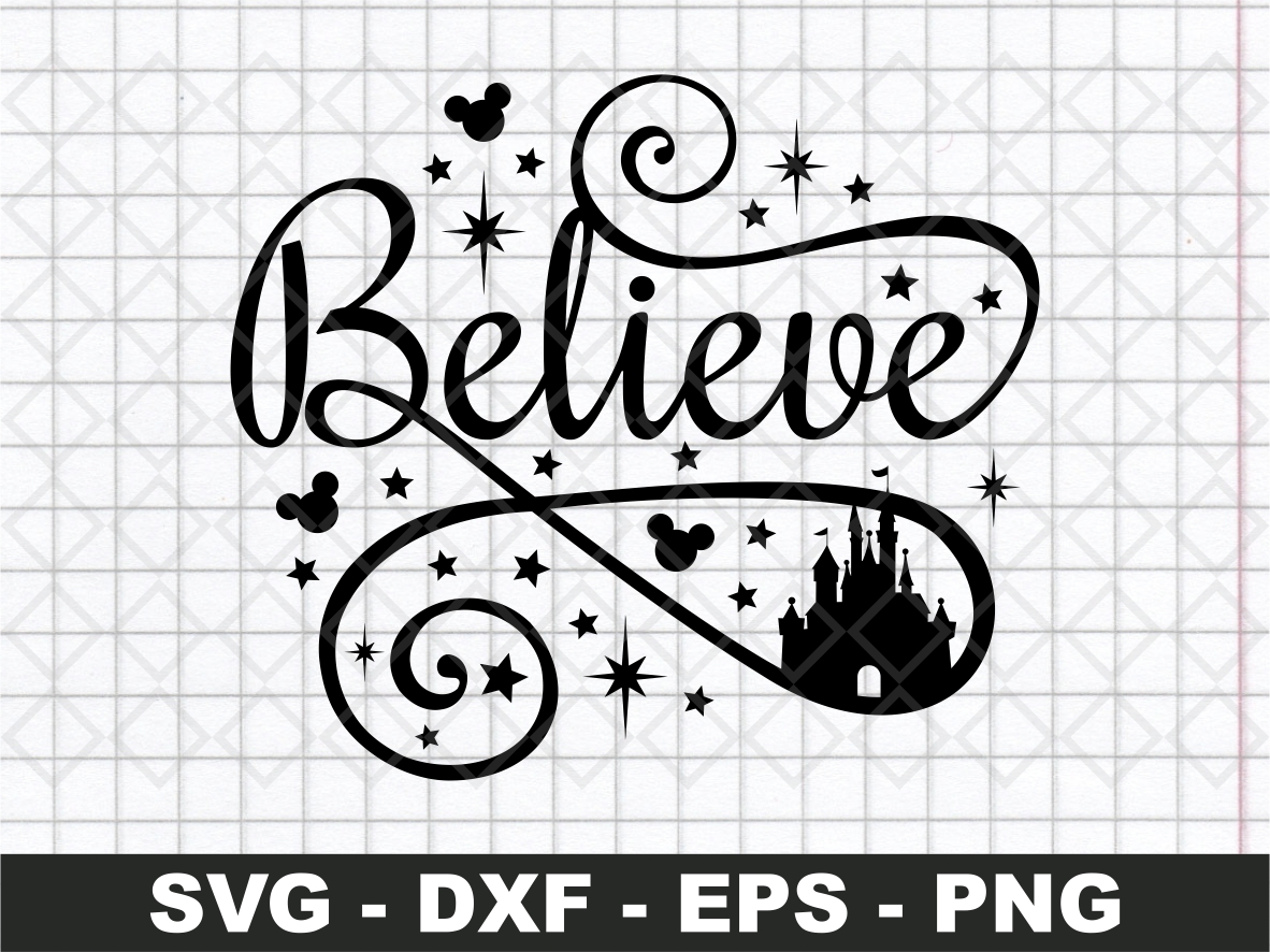 Cricut Silhouette Cameo Believe Castle Magical Christmas 2022 Svg File Cricut Silhouette Cameo Believe Castle Magical Christmas 2022 Svg File