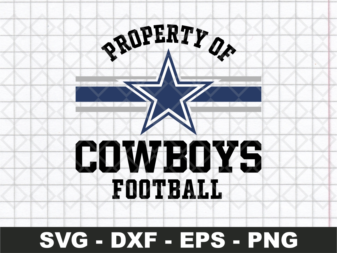 Property of Dallas Cowboys Football SVG Cricut Design Vectorency