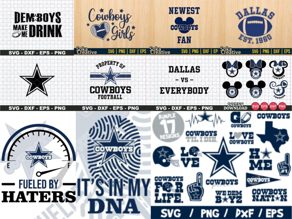 20 Dallas Cowboys SVG Designs for Cricut Project and Crafts Using Vinyl 1 20 Dallas Cowboys SVG Designs for Cricut Project and Crafts Using Vinyl