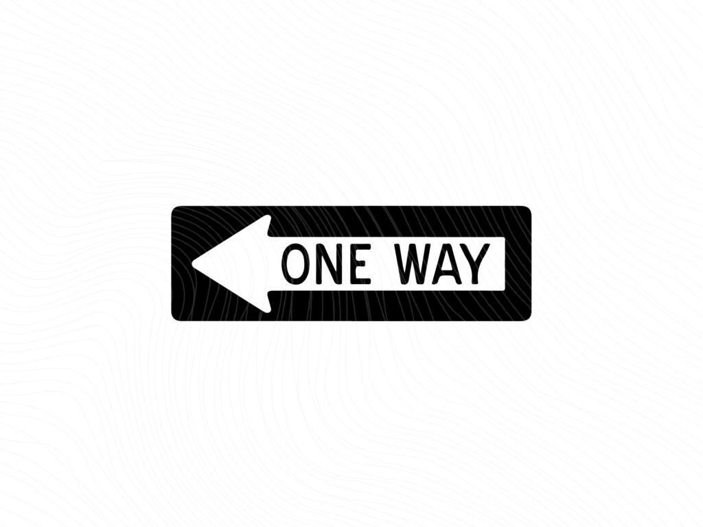 One Way SVG, Road Sign | Vectorency