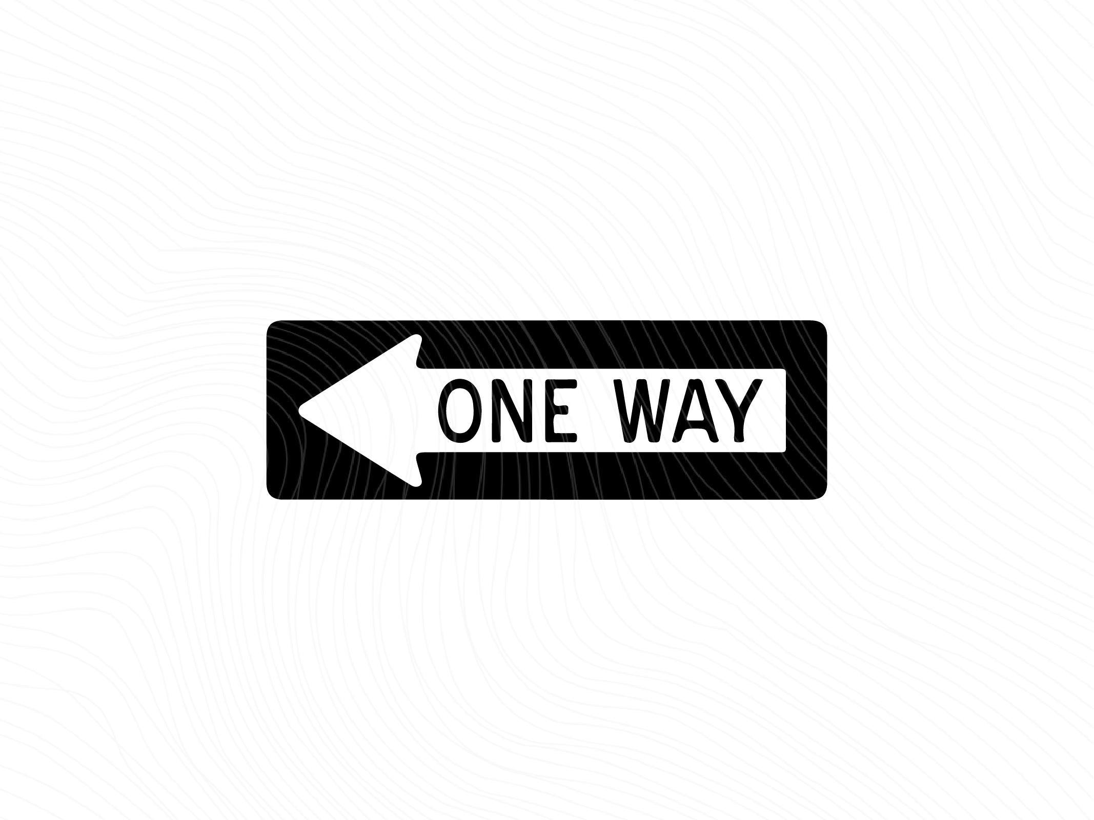 One Way SVG, Road Sign Vectorency