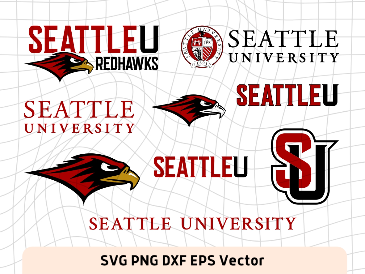 Seattle University SVG Redhawks SeattleU Clipart Vectorency
