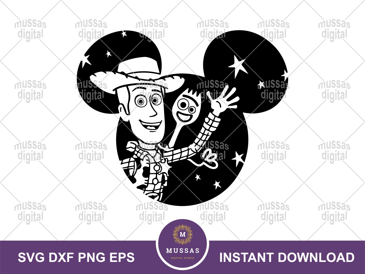 Best Woody SVG Forky Toy Story Vector Vectorency